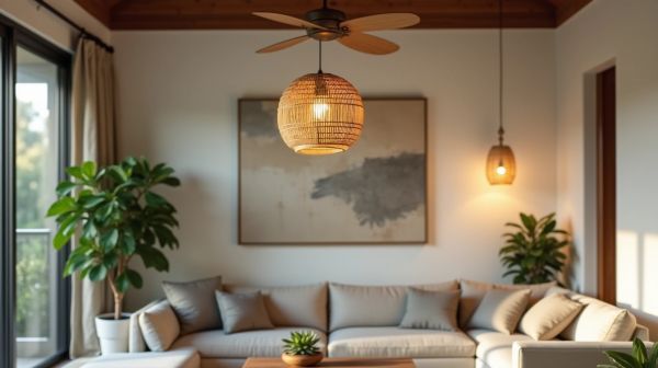 Un plafonnier en osier pour transformer votre espace intérieur